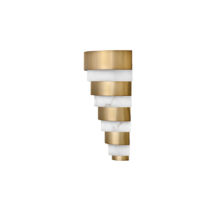 Echelon LED Wall Light in Heritage Brass