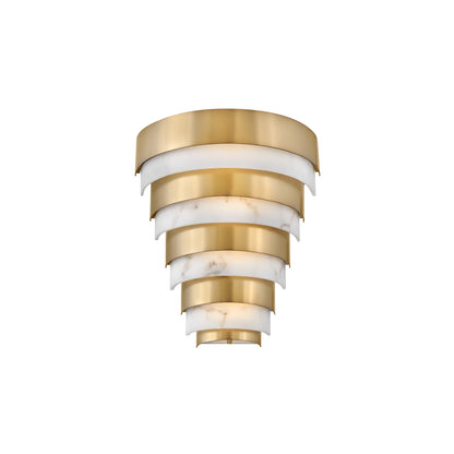 Echelon LED Wall Light in Heritage Brass