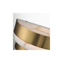 Echelon LED Wall Light in Heritage Brass