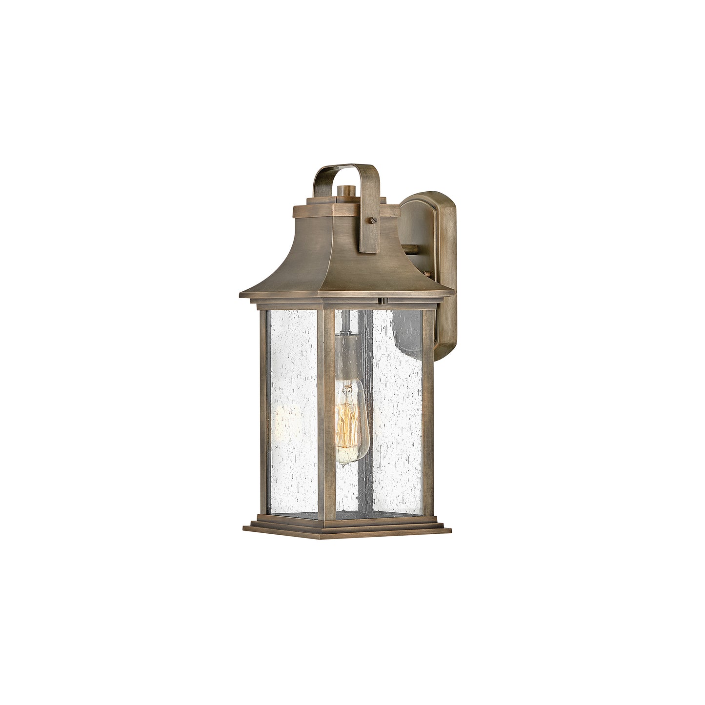 Grant 1-Light Wall Lantern in Burnished Bronze