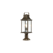 Grant 1-Light Large Pedestal Lantern in Burnished Bronze