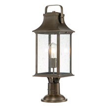 Grant 1-Light Large Pedestal Lantern in Burnished Bronze