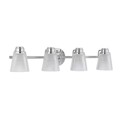 Hudson 4-Light Wall Light in Polished Chrome
