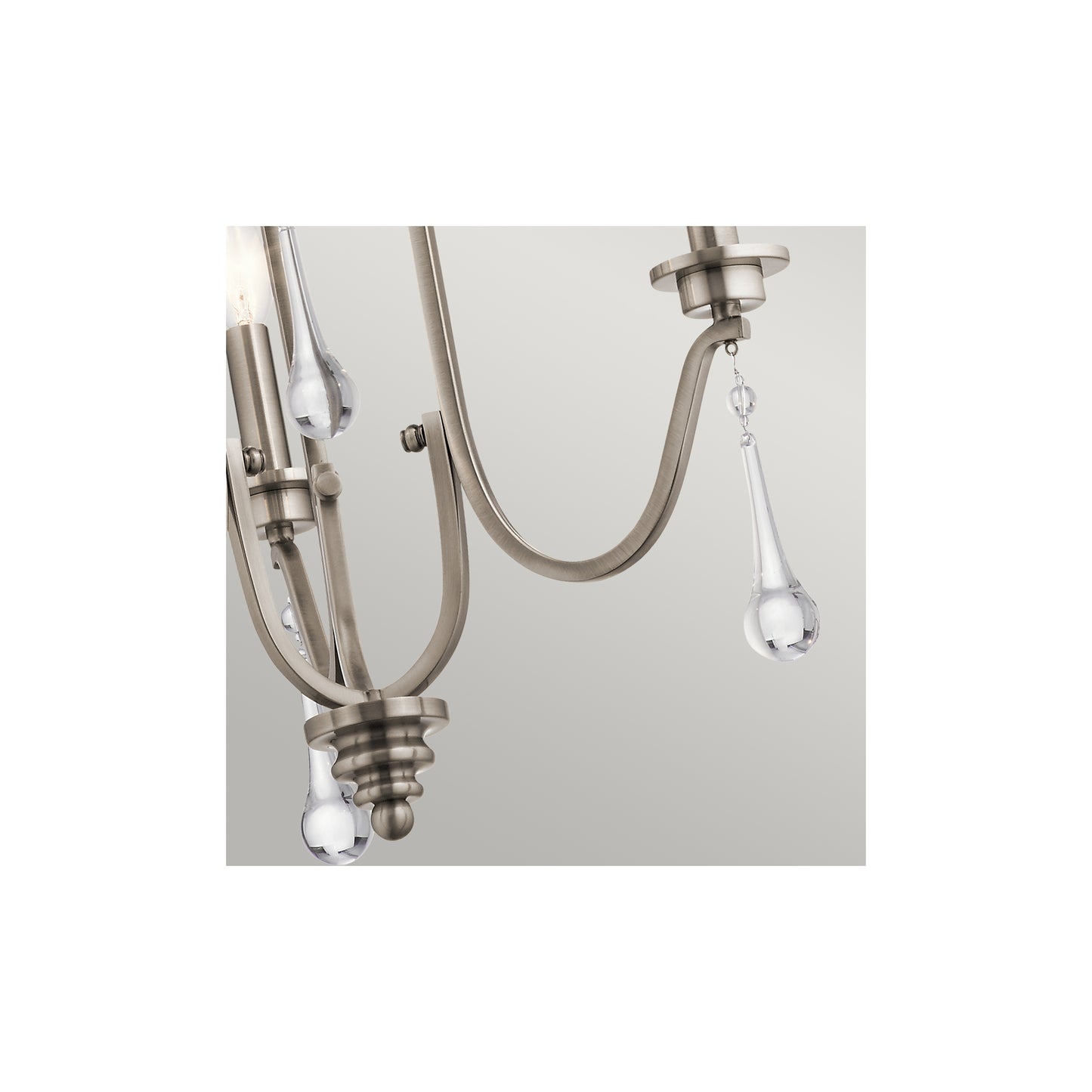 Karlee 3-Light Chandelier in Classic Pewter