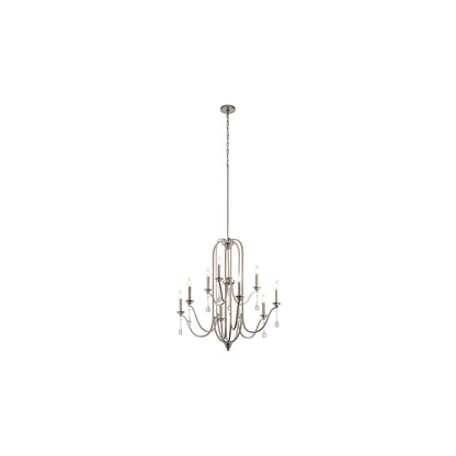 Karlee 9-Light Chandelier in Classic Pewter