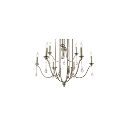 Karlee 9-Light Chandelier in Classic Pewter