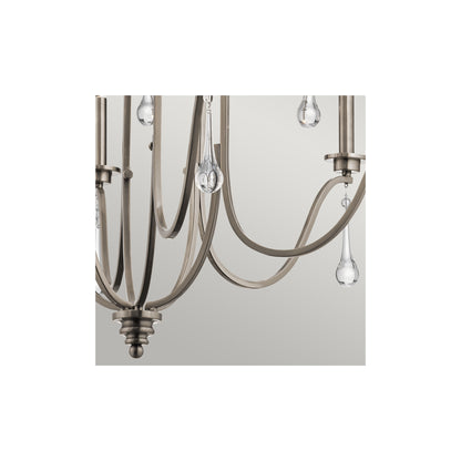 Karlee 9-Light Chandelier in Classic Pewter