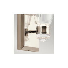 Kayva LED 1 Arm Dual-lit Wall Light in Polished Nickel