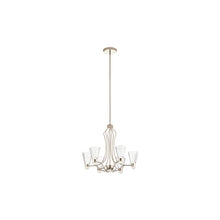 Kayva LED 13-Light 6 Arm Chandelier in Polished Nickel