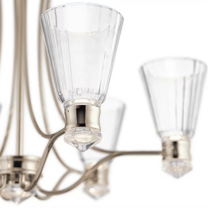 Kayva LED 13-Light 6 Arm Chandelier