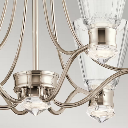 Kayva LED 13-Light 6 Arm Chandelier