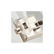 Kayva LED 2 Arm Dual-lit Wall Light in Polished Nickel