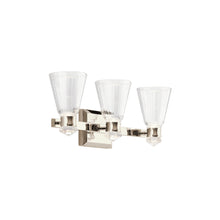 Kayva LED 3 Arm Dual-lit Wall Light in Polished Nickel