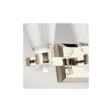 Kayva LED 3 Arm Dual-lit Wall Light in Polished Nickel