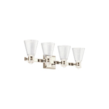 Kayva LED 4 Arm Dual-lit Wall Light in Polished Nickel