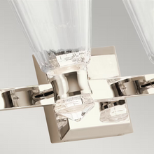 Kayva LED 4 Arm Dual-lit Wall Light in Polished Nickel