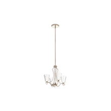 Kayva LED 9-Light 4 Arm Chandelier in Polished Nickel