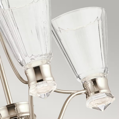 Kayva LED 9-Light 4 Arm Chandelier