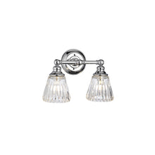 Keynes 2-Light Wall Light in Polished Chrome