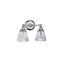 Keynes 2-Light Wall Light in Polished Chrome