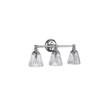 Keynes 3-Light Wall Light in Polished Chrome