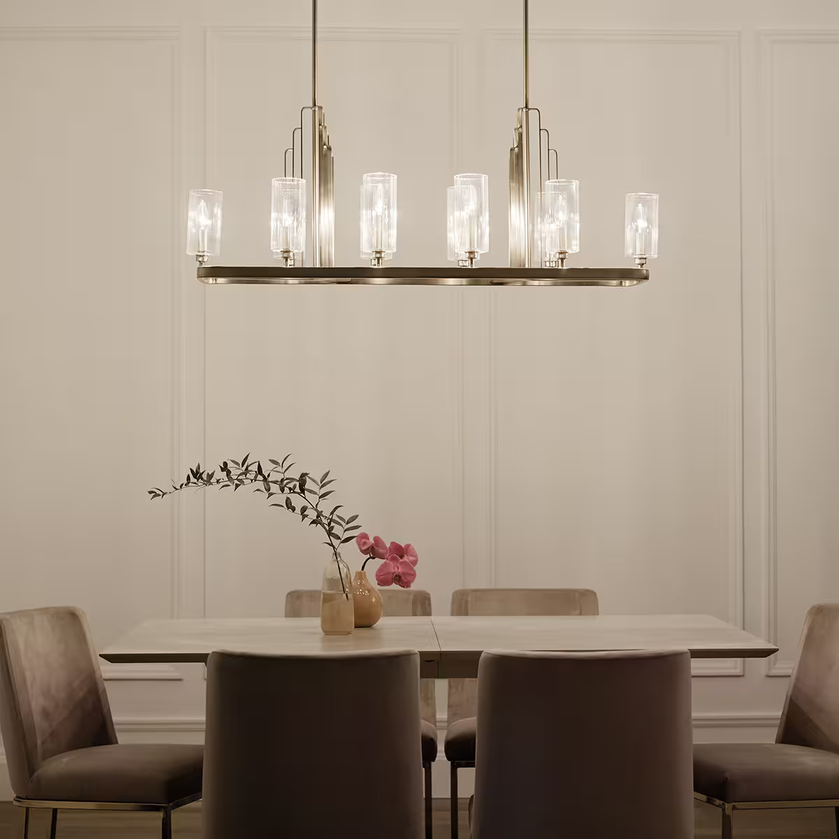 Kimrose 10-Light Linear Chandelier Pendant