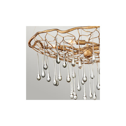 Laguna 4-Light Pendant in Burnished Gold