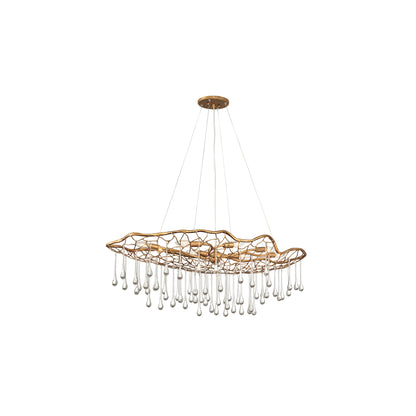 Laguna 8-Light Pendant in Burnished Gold