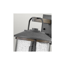 Lakehouse 1-Light Wall Lantern in Aged Zinc with Driftwood Grey