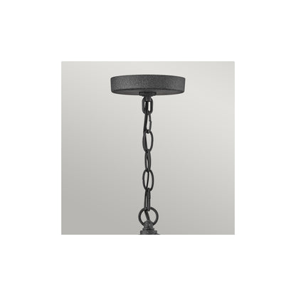 Lakehouse 1-Light Small Chain Lantern in Aged Zinc with Driftwood Grey