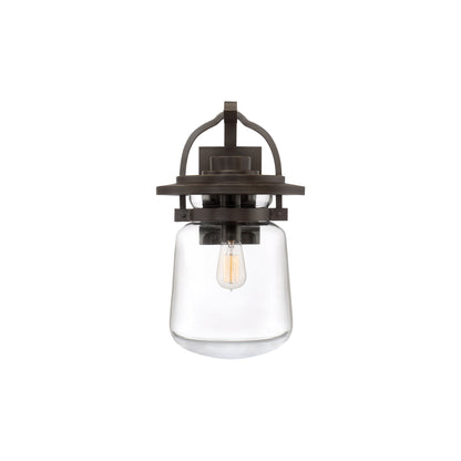 Lasalle 1-Light Wall Lantern in Western Bronze