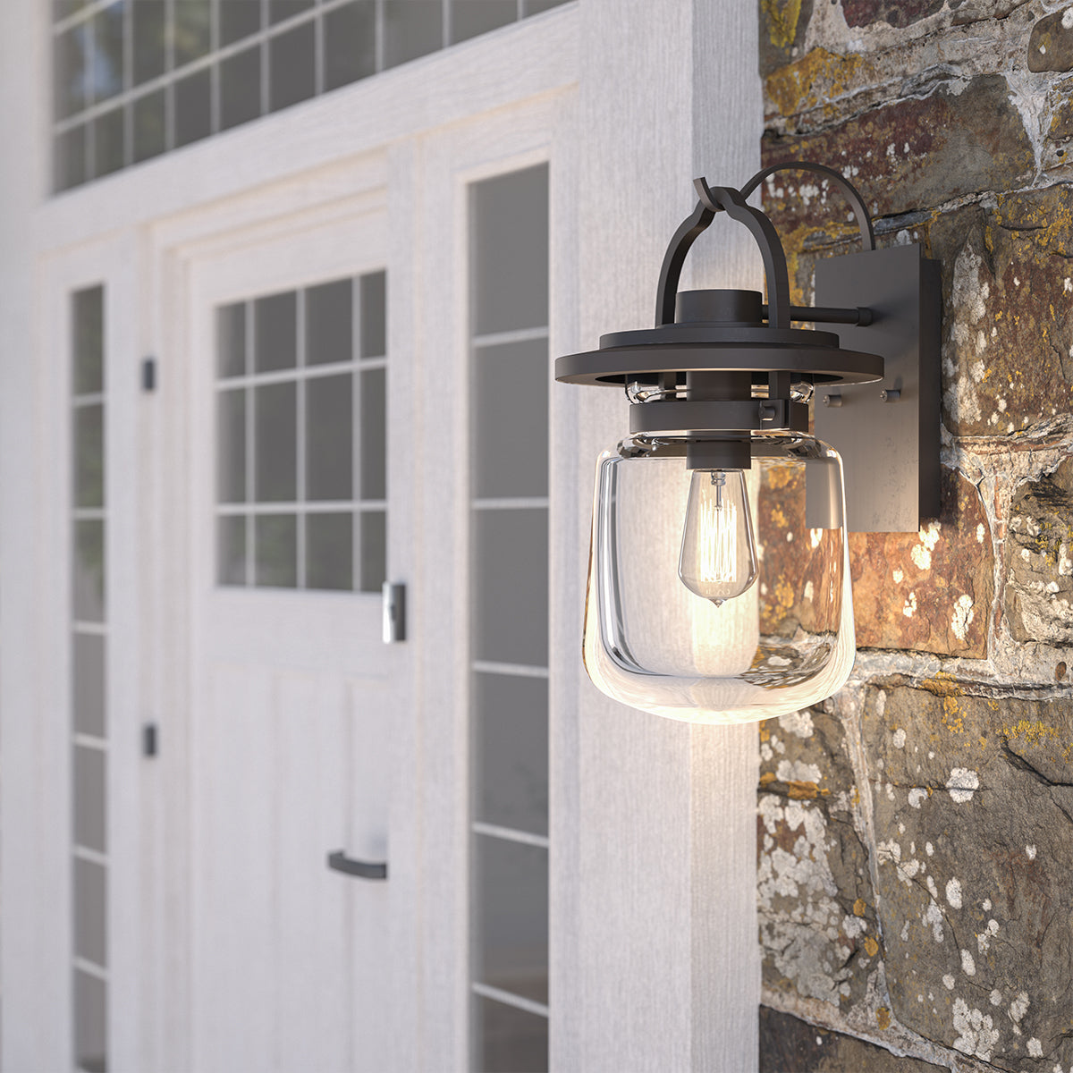 Quintiesse Lasalle Lantern Wall Light
