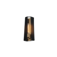 Linara 1-Light Wall Light in Black & Natural Brass
