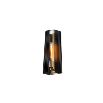 Linara 1-Light Wall Light in Black & Natural Brass