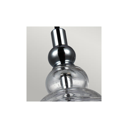 Loras 1-Light Mini Pendant in Chrome