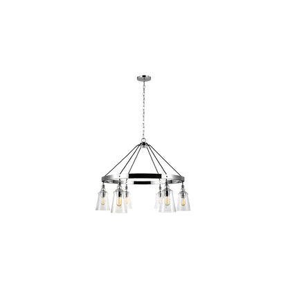Loras 6-Light Chandelier in Chrome