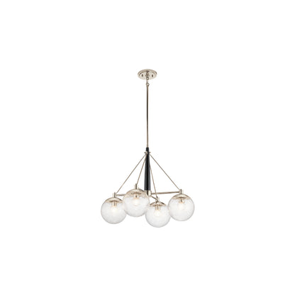 Marilyn 4-Light Pendant Chandelier in Polished Nickel