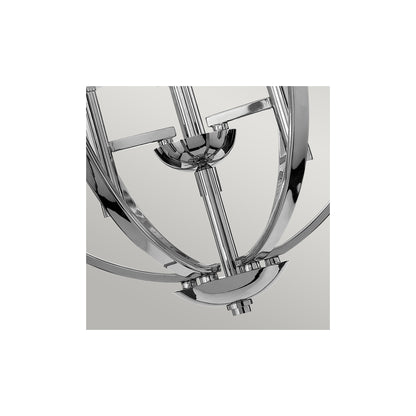 Mondo 3-Light Pendant Chandelier in Polished Chrome