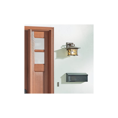 Morris 1-Light Wall Lantern in Distressed Copper