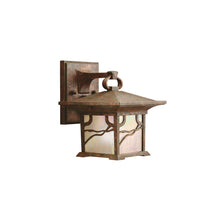 Morris 1-Light Wall Lantern in Distressed Copper