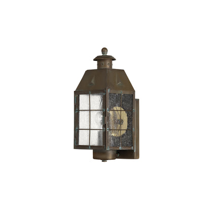 Nantucket Wall Lantern in Aged Brass
