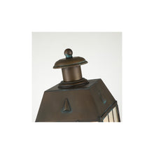 Nantucket 3-Light Large Pedestal Lantern in Aged Brass