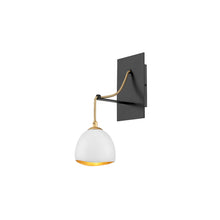 Nula 1-Light Wall Light in Shell White & Luxe Gold
