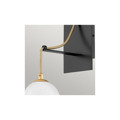 Nula 1-Light Wall Light in Shell White & Luxe Gold
