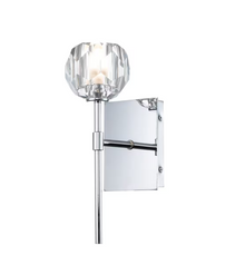 Regalia 1-Light Wall Light in Polished Chrome
