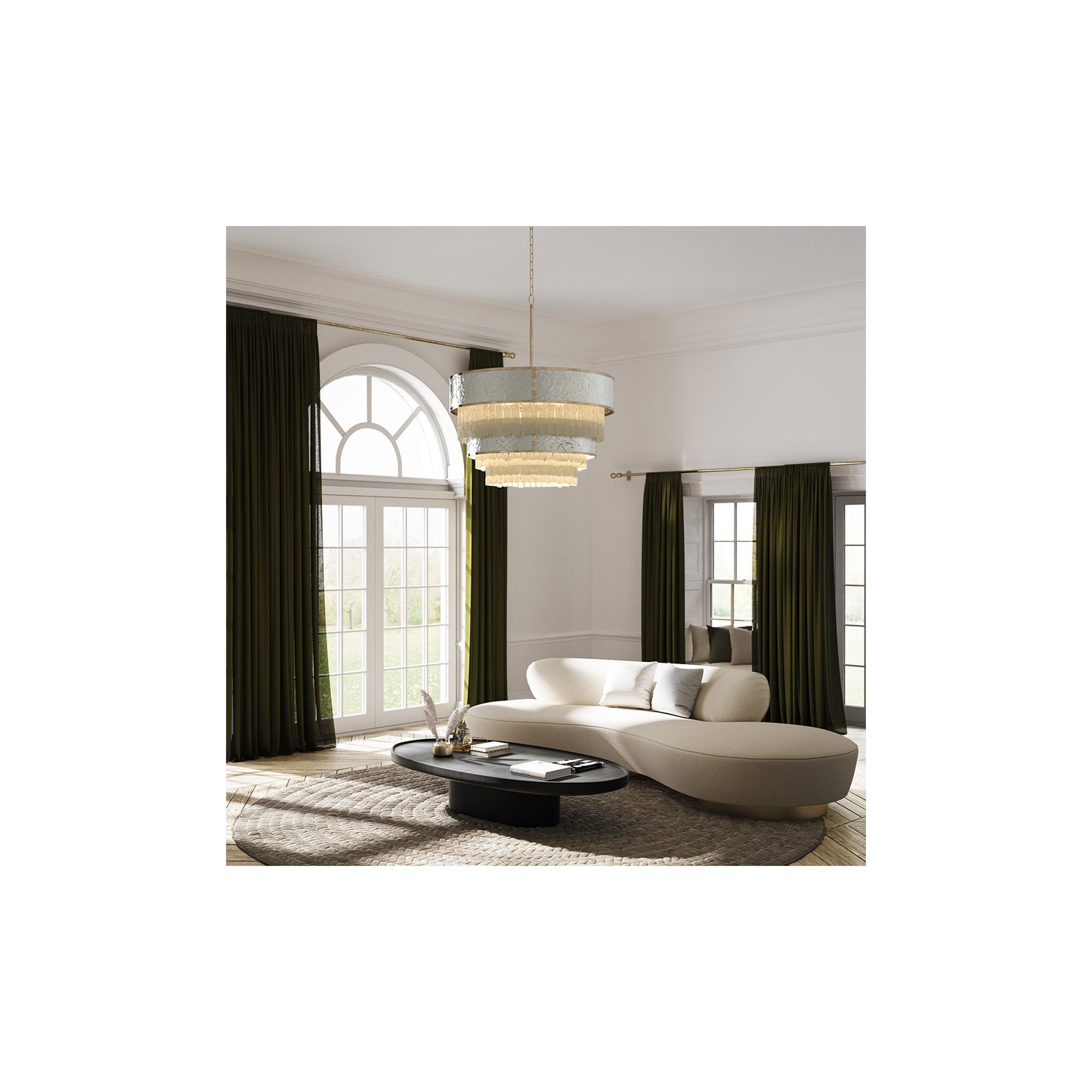 Reverie 12-Light Pendant in Champagne Gold