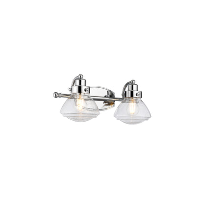 Scholar 2-Light Wall Light in Polished Chrome
