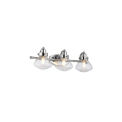 Scholar 3-Light Wall Light in Polished Chrome