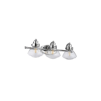 Scholar 3-Light Wall Light in Polished Chrome