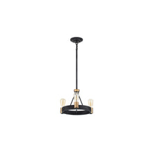 Silas 3-Light Pendant in Aged Zinc & Heritage Brass